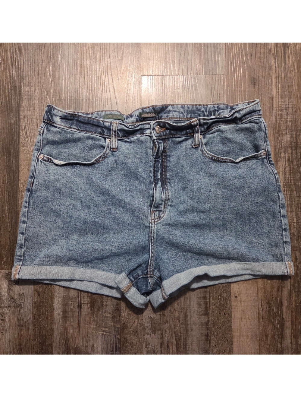 wild fable Light Blue High-Rise Denim Shorts